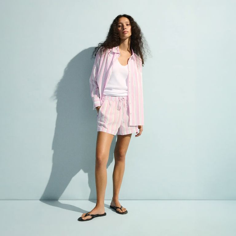 Blusa Rayas 100% Algodón Mujer
