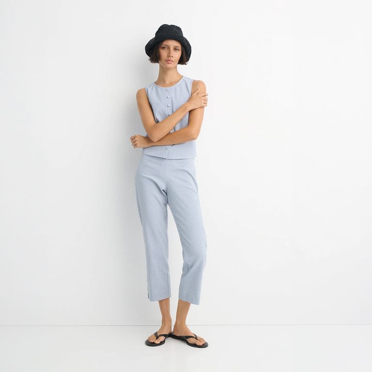 Pantalón Cuadritos Mujer