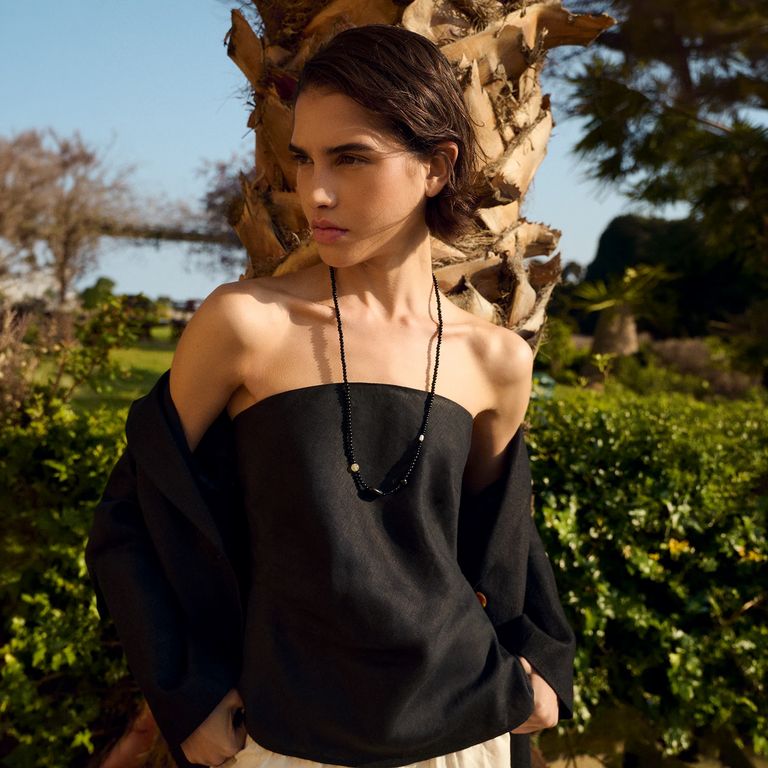 Top Bandeau 100% Lino Mujer