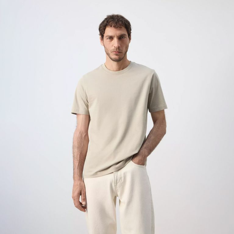 Polera Ajustada De 180 G/M² Hombre