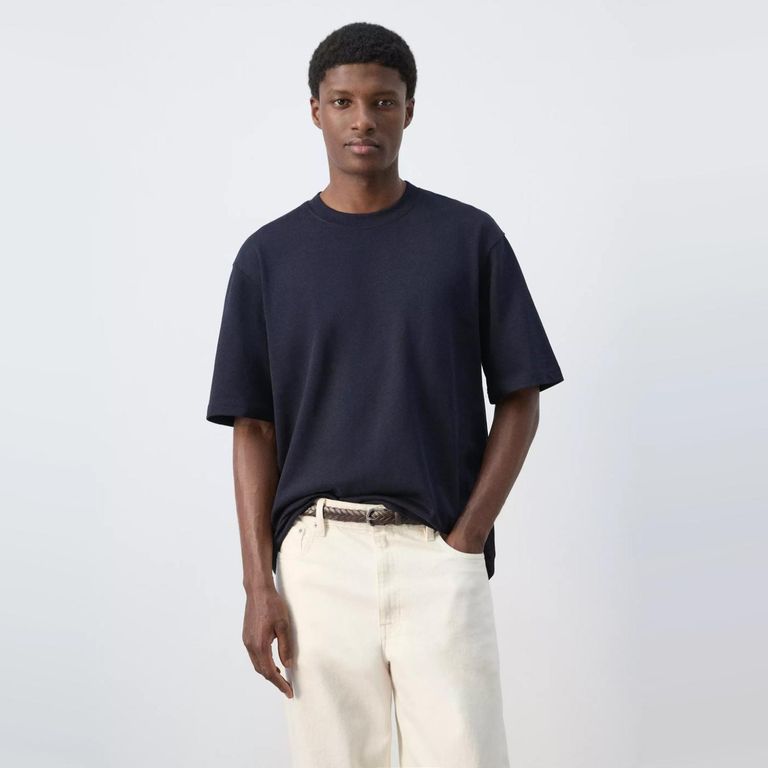 Polera De Corte Relajado De 260 G/M² Hombre