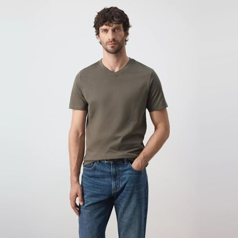 Polera Ajustada De 180 G/M² Hombre