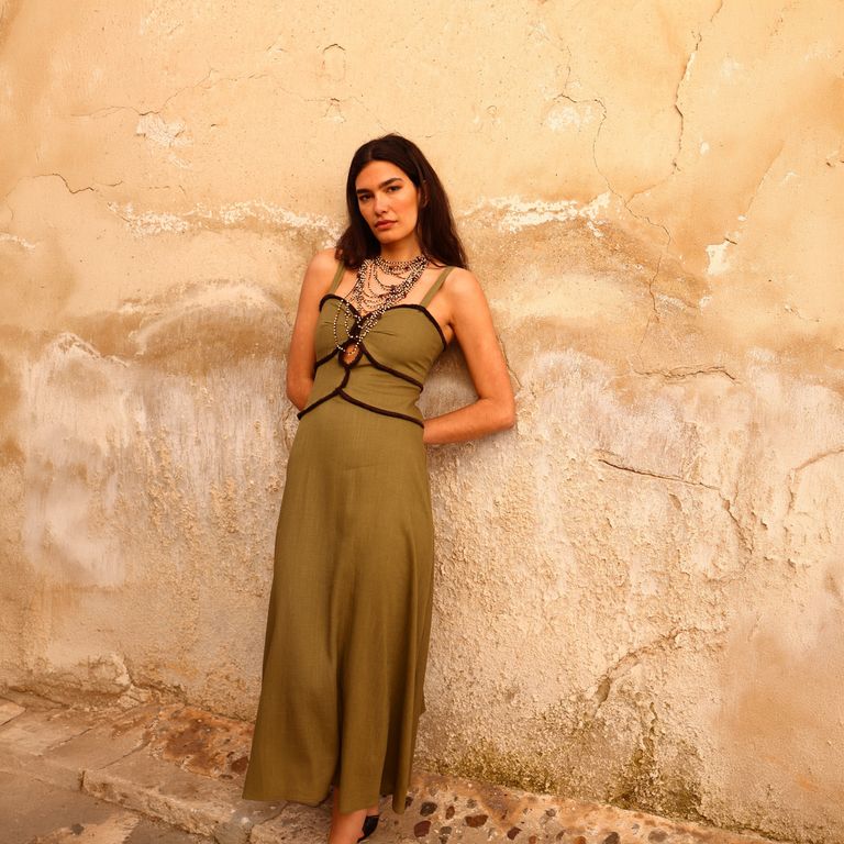 Vestido Lino Mujer