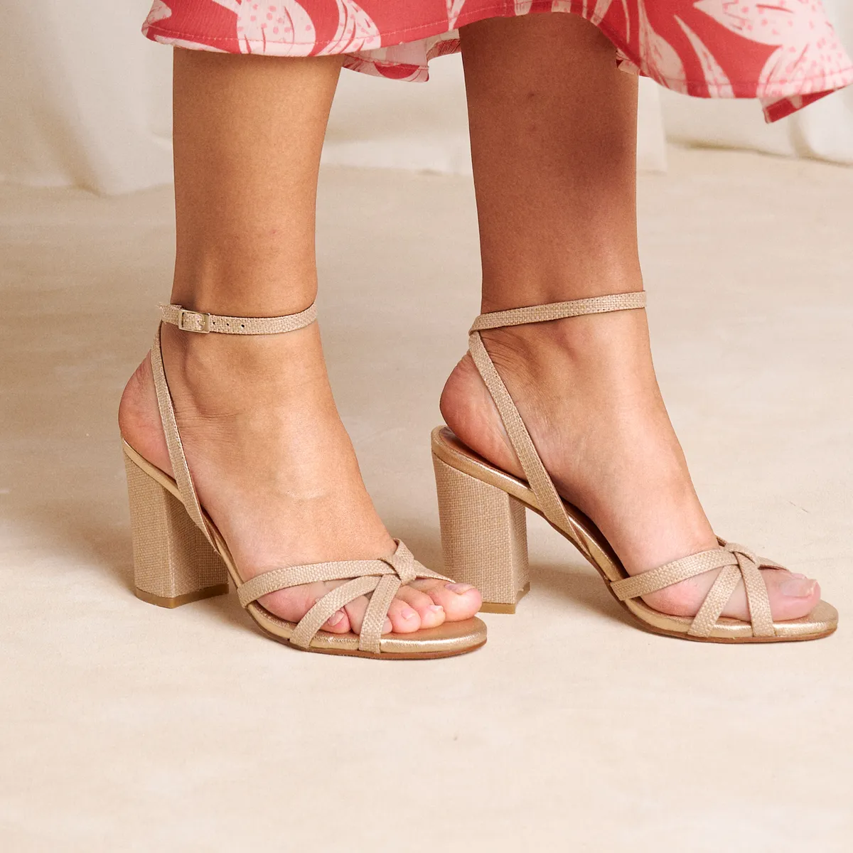 POLIN ET MOI - Sandalia Formal Mujer Beige Polin Et Moi