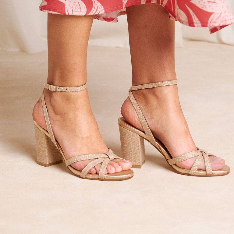 Sandalia Formal Mujer Beige