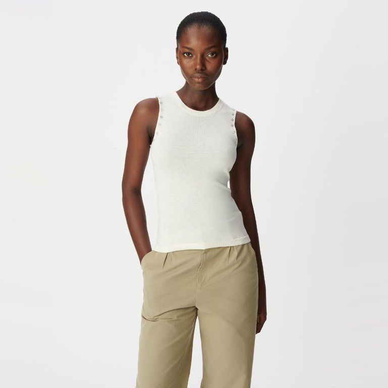 Top Tachitas Algodón Mujer