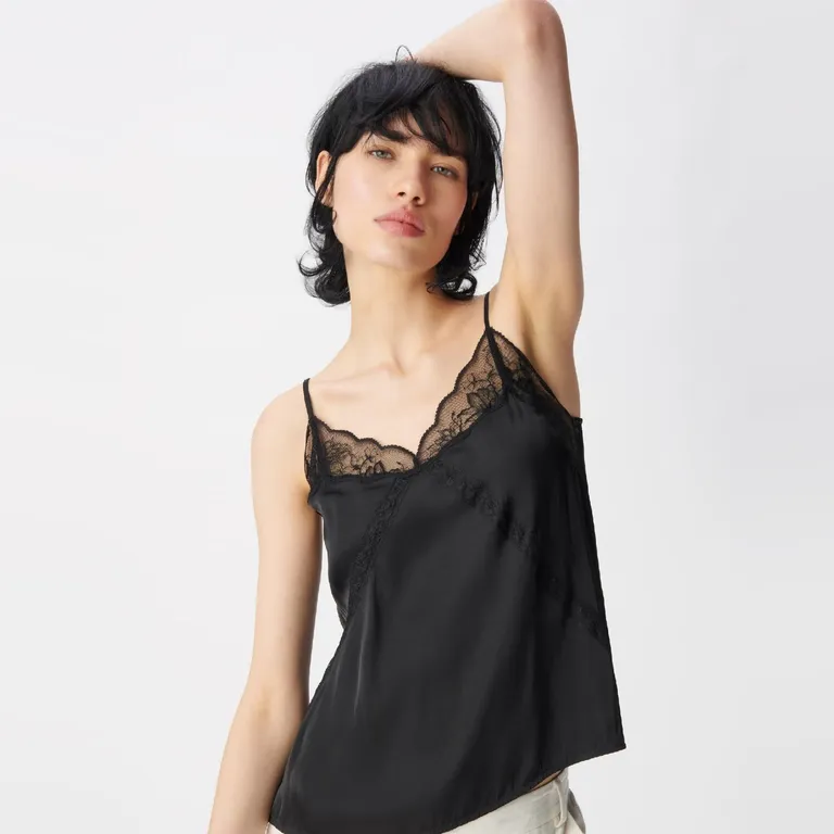 Top Lencero Encaje Mujer