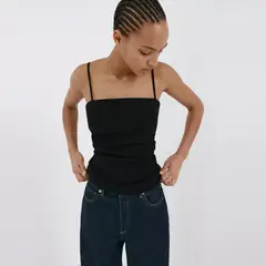 MANGO - Top Tirantes Drapeado Mujer