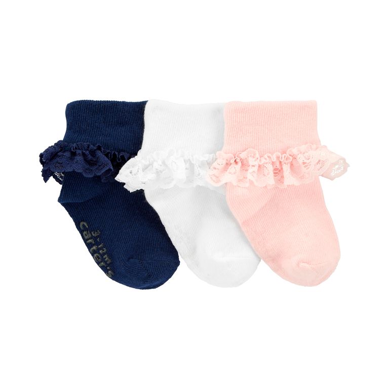 Pack 3 Pares De Calcetines Niña 2 A 4 Años