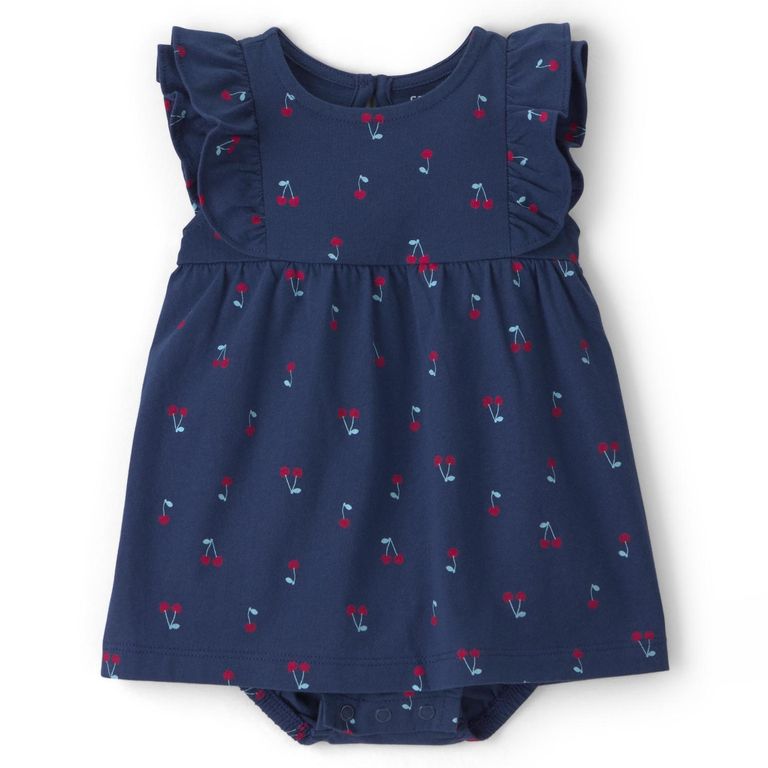 Vestido Con Cubre Pañal Bebé Niña Carter´s