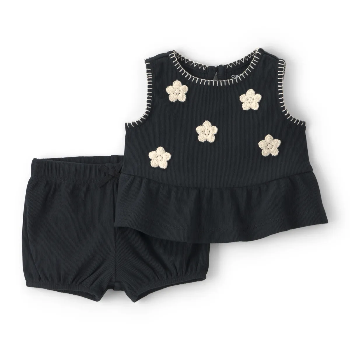 CARTER'S - Conjunto 2 Piezas Polera Y Short Bebé Niña Carter's