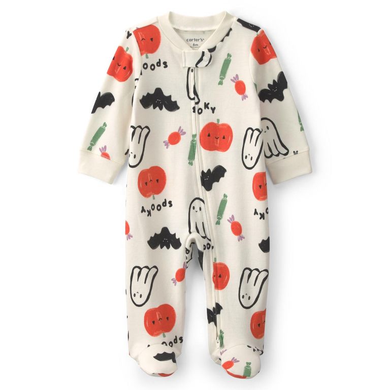 Pijama Algodón Halloween Bebé Unisex Rn A 9 Meses