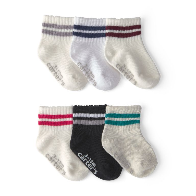 Pack 6 Pares de Calcetines Bebé Niño Carter´s