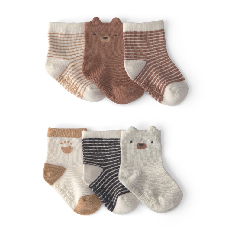 Pack 6 Pares de Calcetines Bebé Niño Carter´s