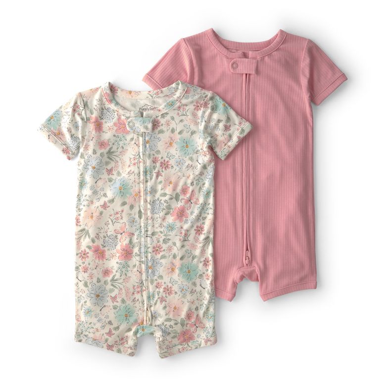Pack 2 Pijama Algodón Bebé Niña Rn A 24 Meses