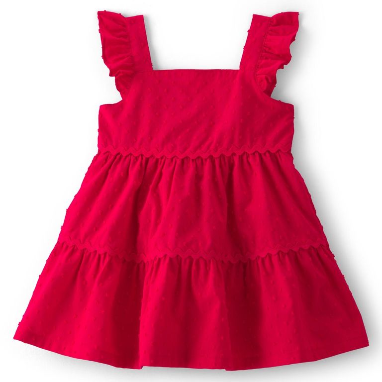 Vestido Con Cubre Pañal Navidad Bebé Niña