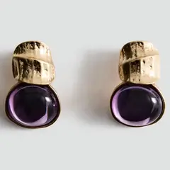 MANGO - Pendientes Colgantes Resina Mujer