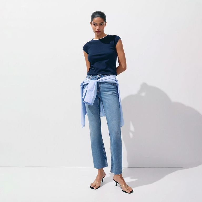 Jeans Sienna Flare Crop Mujer