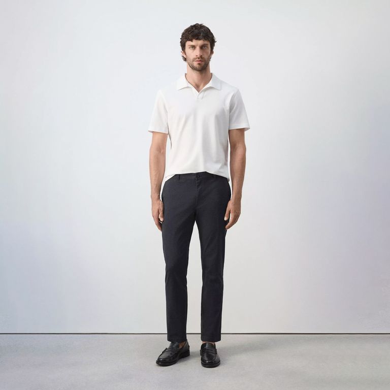 Pantalón Chinos Ajustados Y Cortos De Prato Hombre