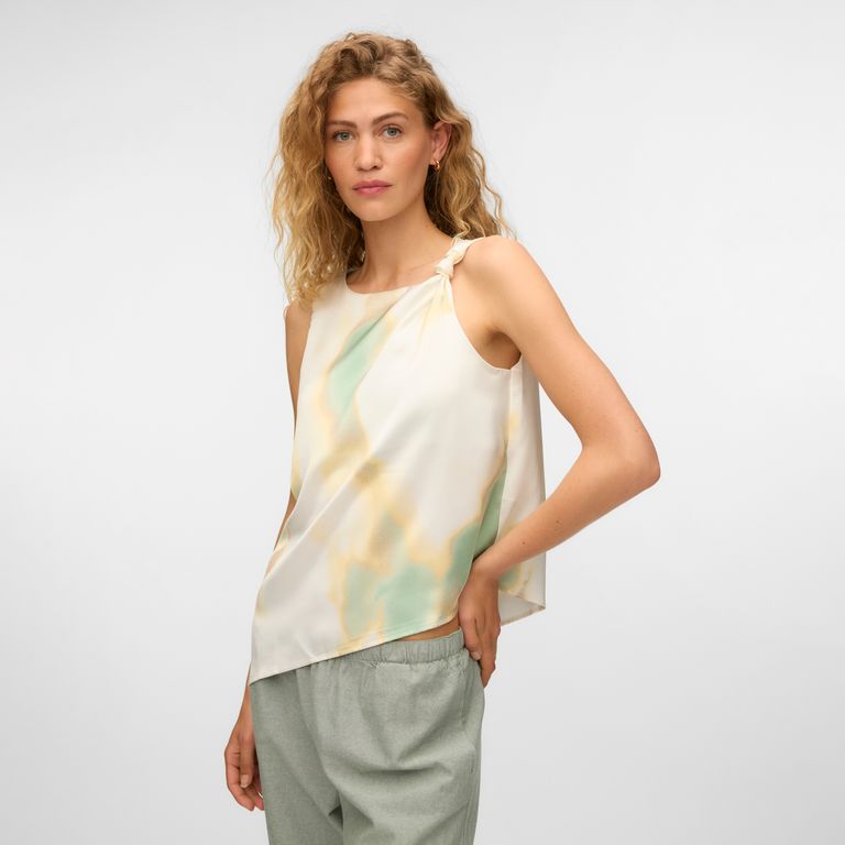 Top Estampado Asimetrico Mujer