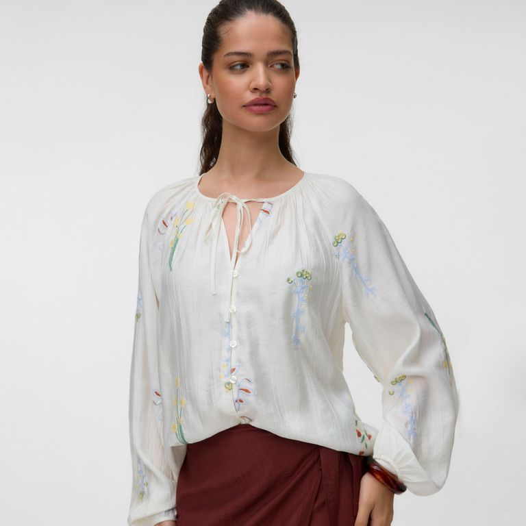 Blusa Bordados Mujer