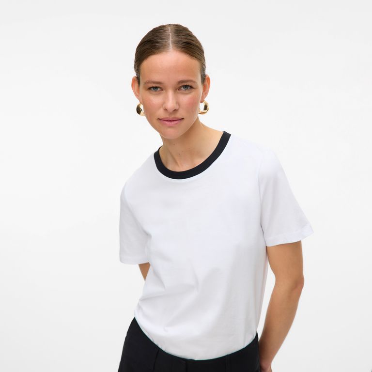 Polera Manga Corta 100% Algodón Mujer