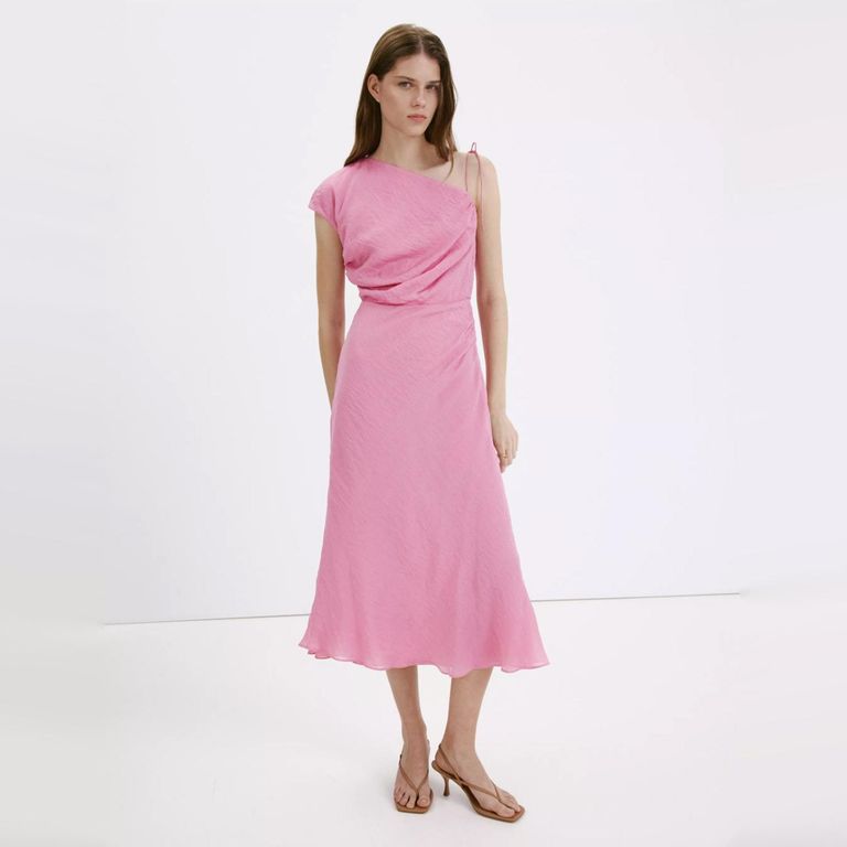Vestido Asimétrico Detalle Lazo Mujer