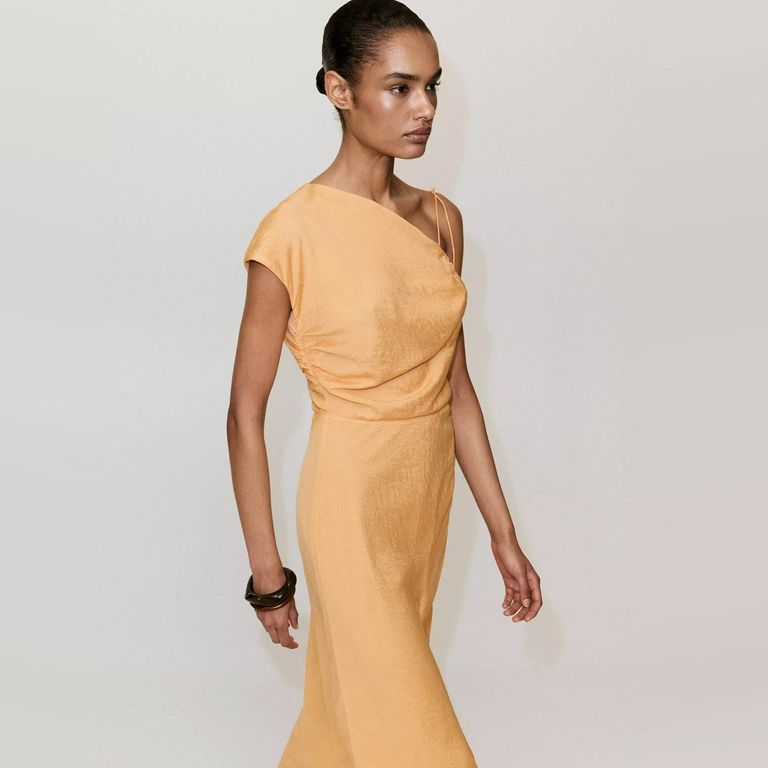 Vestido Asimétrico Detalle Lazo Mujer