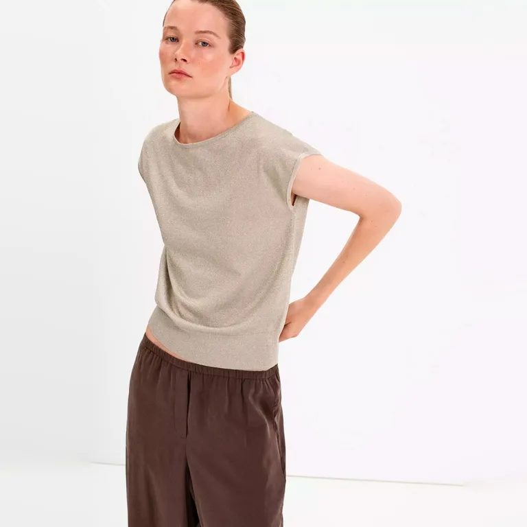 Top Punto Cuello Barco Mujer
