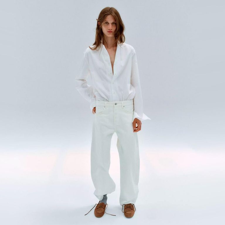 Jeans Balloon Tiro Medio Mujer
