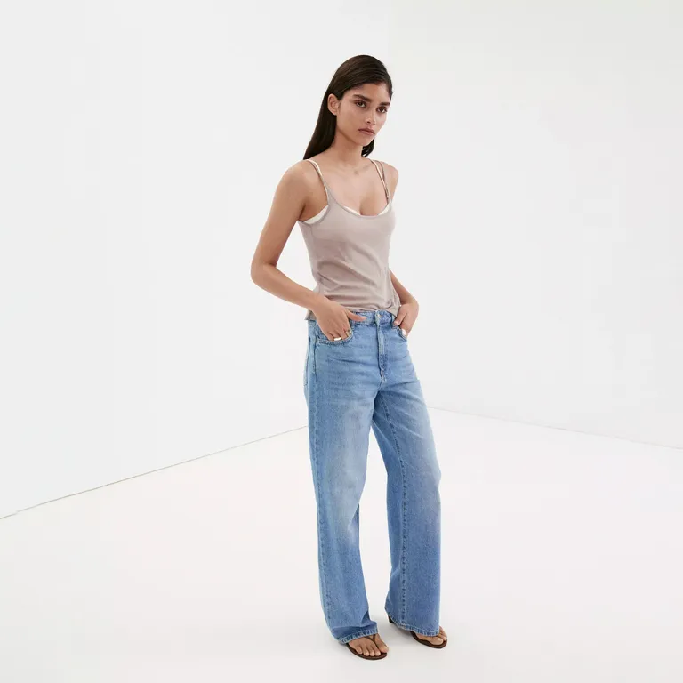 Jeans Danila Wide Leg Tiro Alto Mujer
