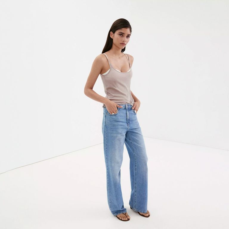 Jeans Danila Wide Leg Tiro Alto Mujer