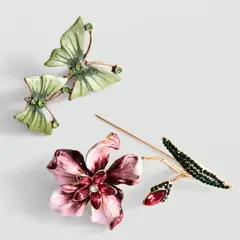 MANGO - Set 2 Broches Combinados Mujer