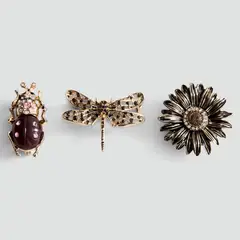 MANGO - Set 3 Broches Combinados Mujer