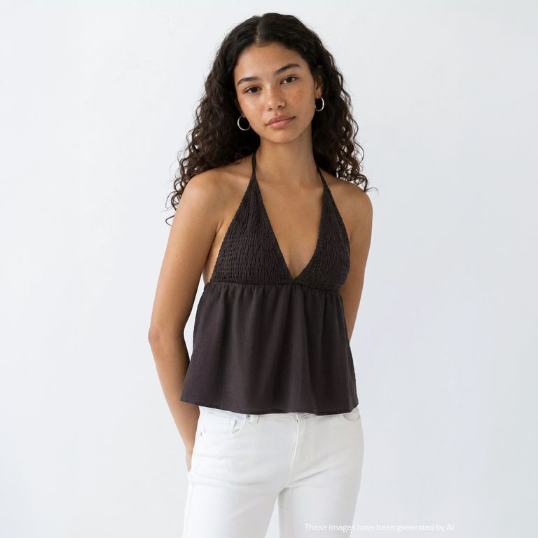 Top Halter Fruncidos Niña