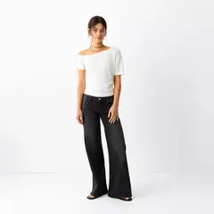 MANGO TEEN - Jeans Wide Leg Detalles Tachuelas Niña