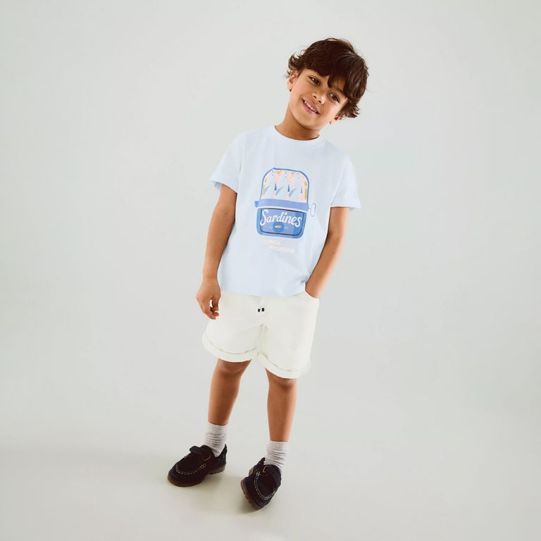 Polera Algodón Estampada Niño