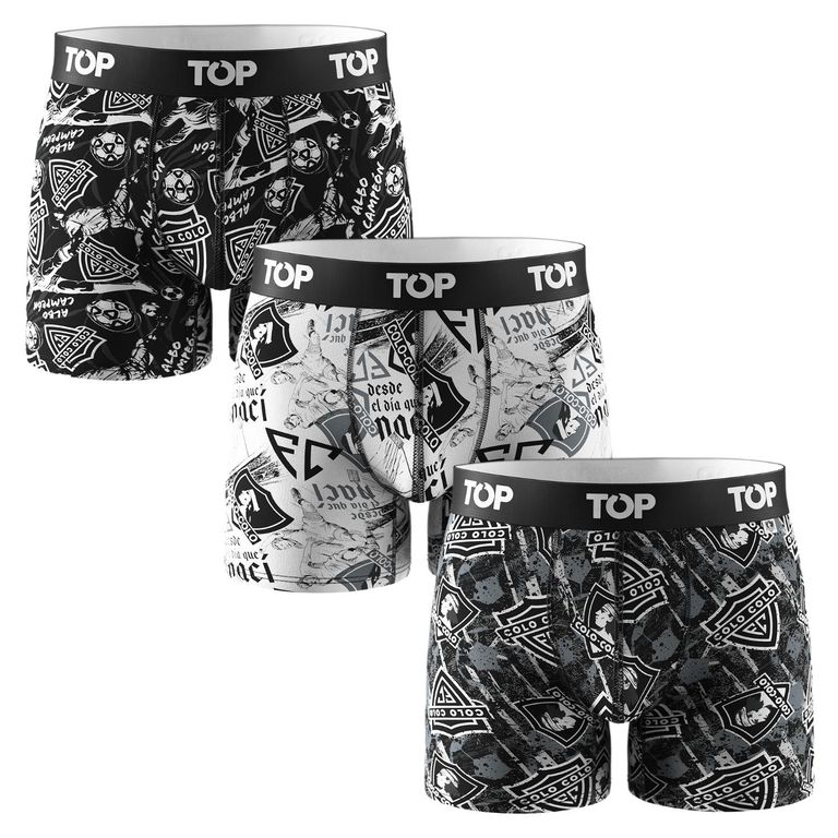 Pack 3 Boxers Medio Colo Colo Hombre