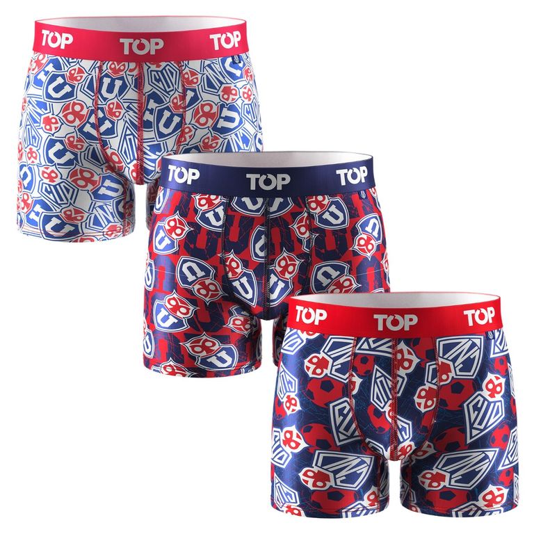 Pack de 3 boxers U de Chile Hombre