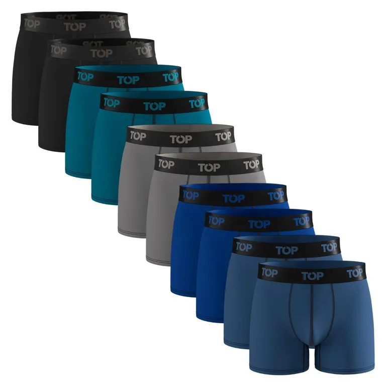 Pack De 10 Boxers Medio Hombre
