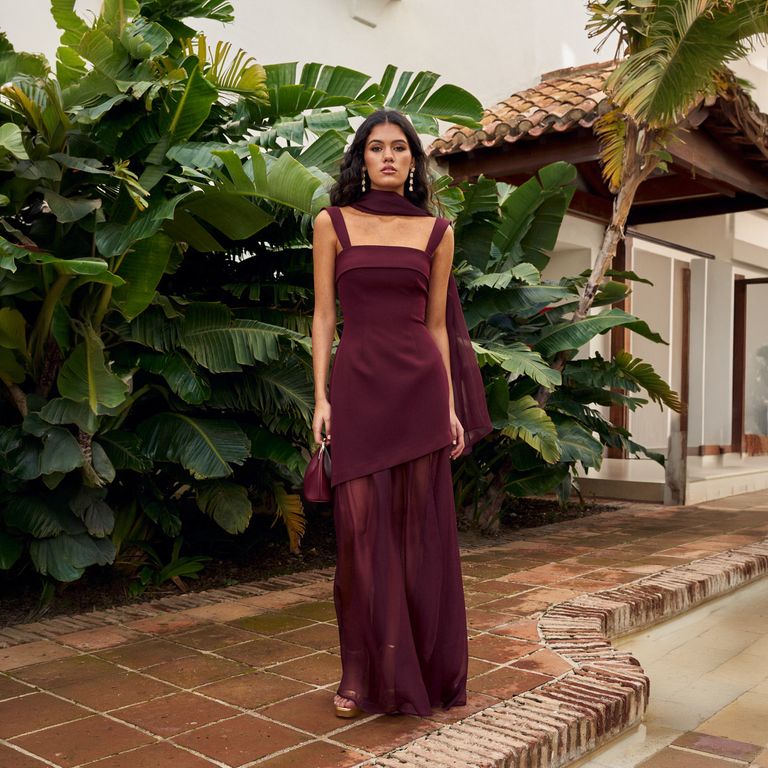 Vestido Asimetrico Mujer