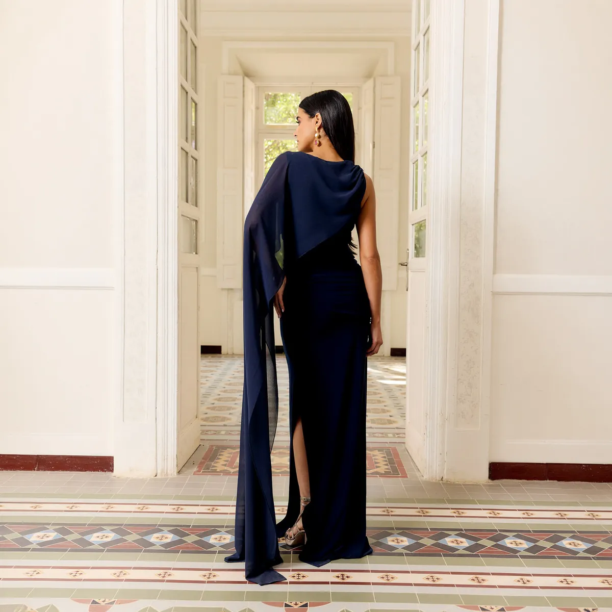 MIPHAI - Vestido Capa Mujer Miphai