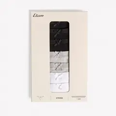ETAM - Pack 7 Calzones Strings Jack Mujer