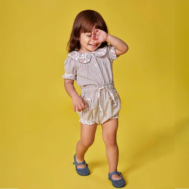 Short Bombacho Corto Bebé Niña