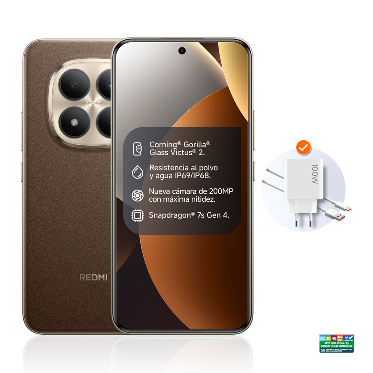 XIAOMI - Celular Xiaomi Redmi Note 15 Pro+ 5G 512Gb Mocca+Buds