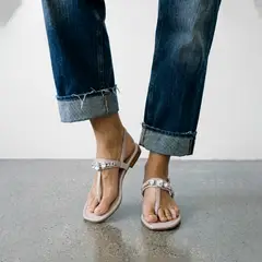 AURORA ALFONSO - Sandalia Mujer Cuero Multicolor