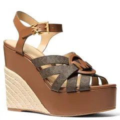 MICHAEL KORS - Sandalia Mujer Cuero Café