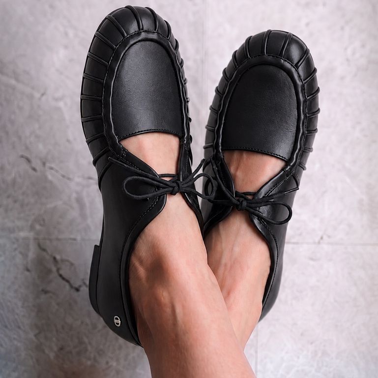 Zapato Casual Mujer Cuero Negro