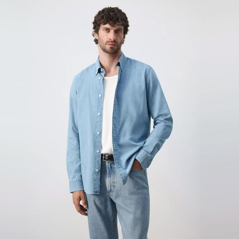 Camisa Vaquera Regular Fit Hombre