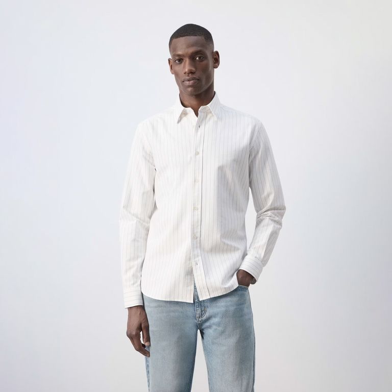 Camisa 100% Algodón Rayas Hombre